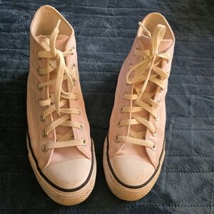 Converse Pastel Pink High-Top Sneakers